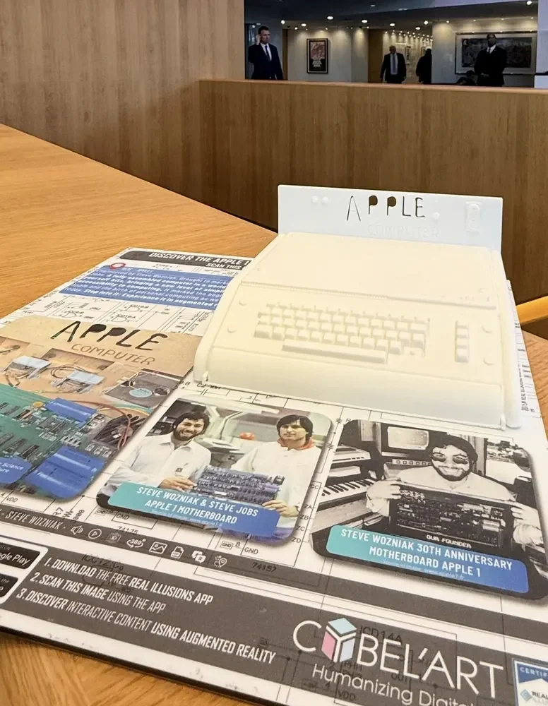 Steve Wozniak — Apple 50 et plaque AR — visuel du projet